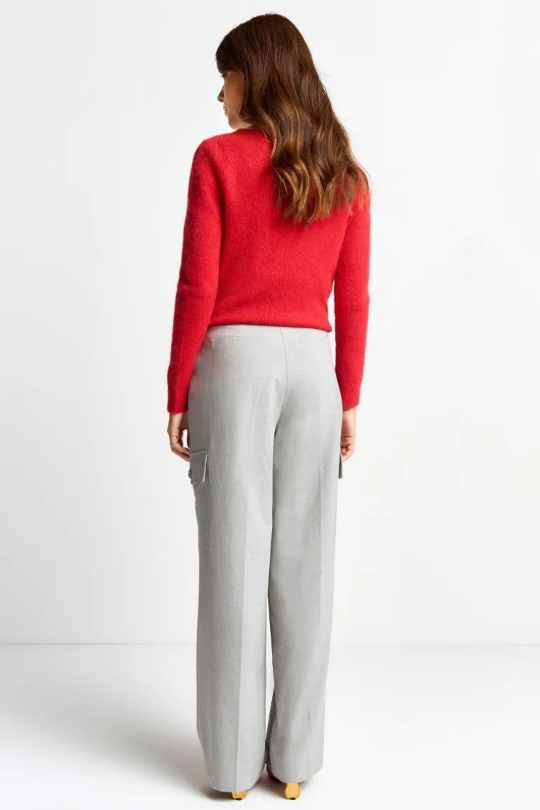 Anzughose Mit Cargo-Details