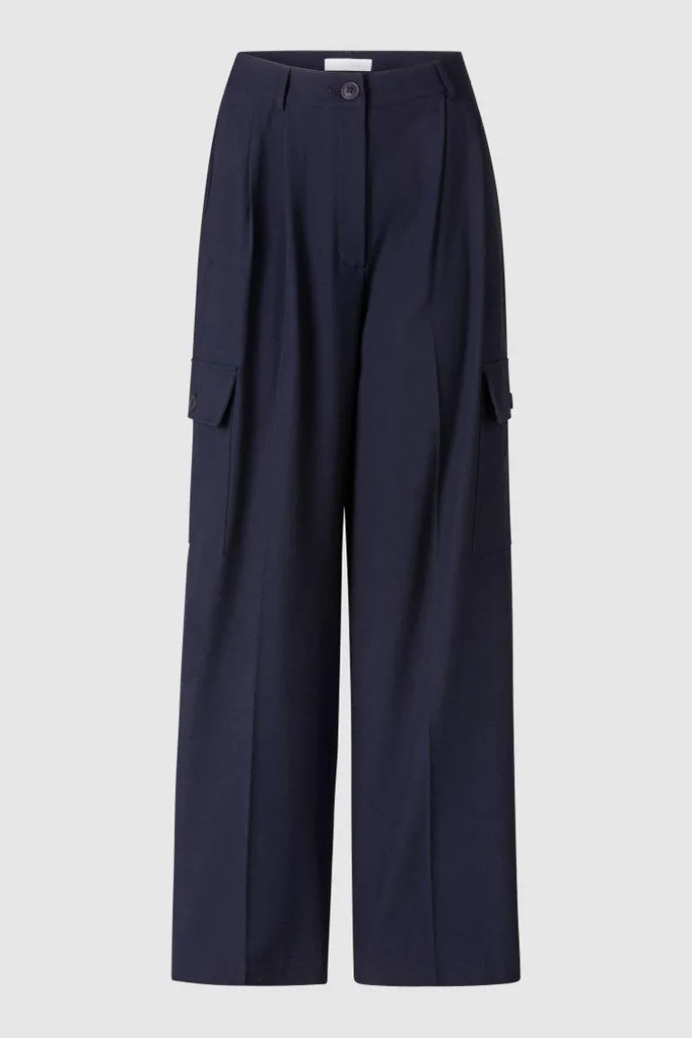 Anzughose Mit Cargo-Details
