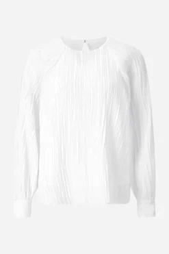 Ausgestellte Plissee-Bluse