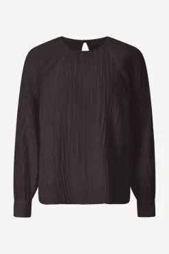 Ausgestellte Plissee-Bluse