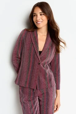 Blazer Mit Glitzereffekt