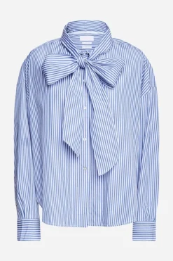 Bluse Mit Bindekragen