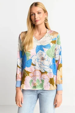 Bluse Mit Floralem Print