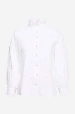 Bluse Mit Rüschenkragen