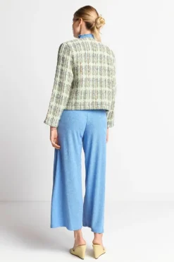 Bouclé-Jacke Mit Rundhalsausschnitt