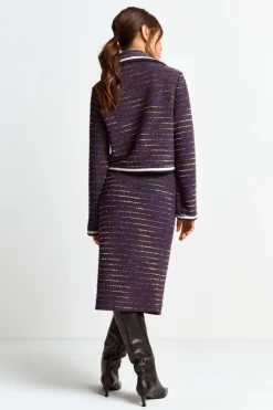 Bouclé-Rock In Midilänge