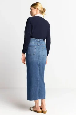 Denim-Rock In Figurnahem Schnitt