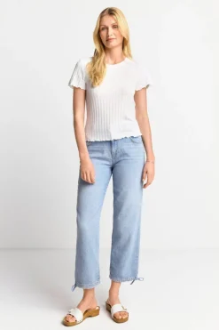 Figurbetontes Rib-Shirt