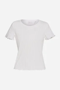 Figurbetontes Rib-Shirt