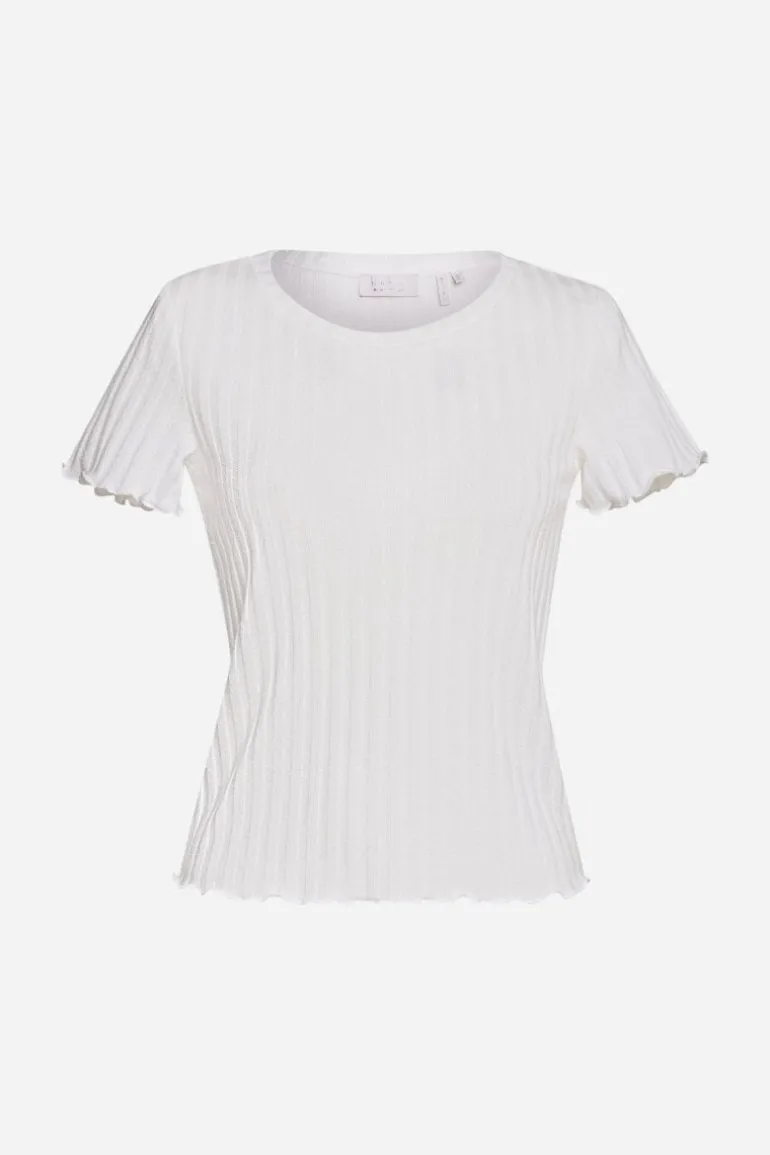 Figurbetontes Rib-Shirt