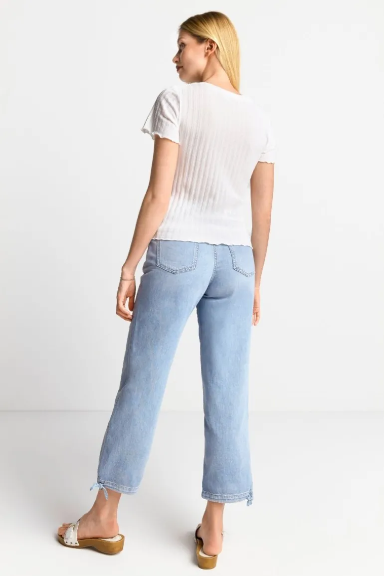 Figurbetontes Rib-Shirt