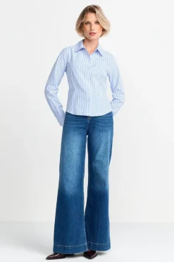 Gestreifte Hemdbluse