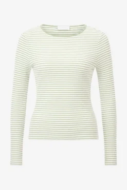 Gestreiftes Rib-Longsleeve