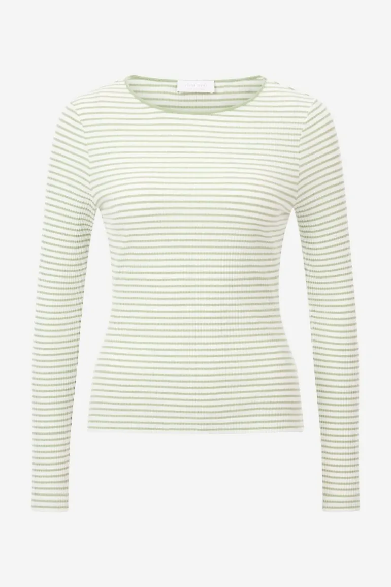 Gestreiftes Rib-Longsleeve