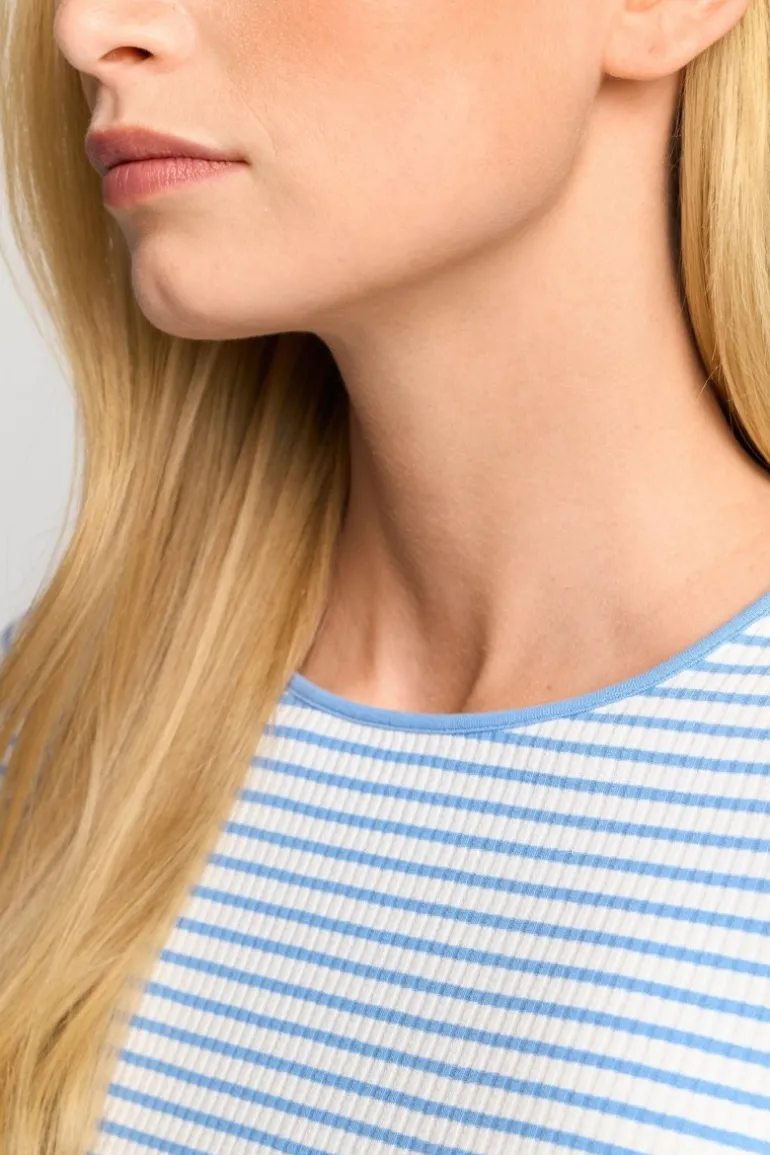 Gestreiftes Rib-Longsleeve