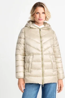 Glänzende Steppjacke