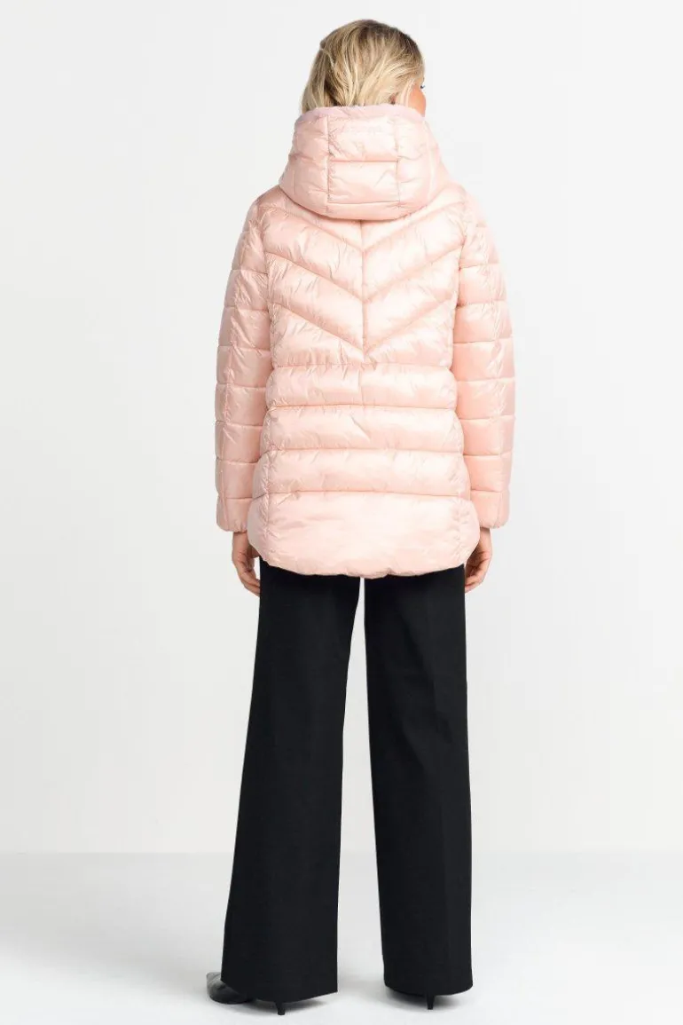 Glänzende Steppjacke