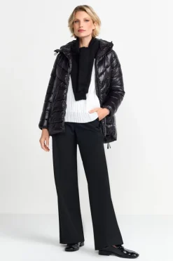 Glänzende Steppjacke