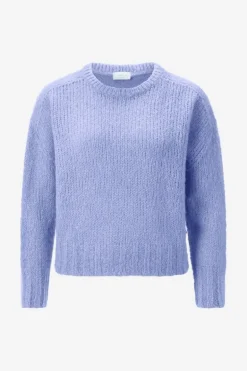 Grobstrickpullover Mit Rundhalsausschnitt