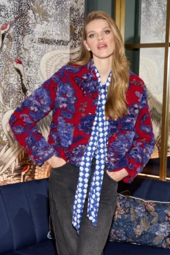 Jacke Mit Floralem Muster