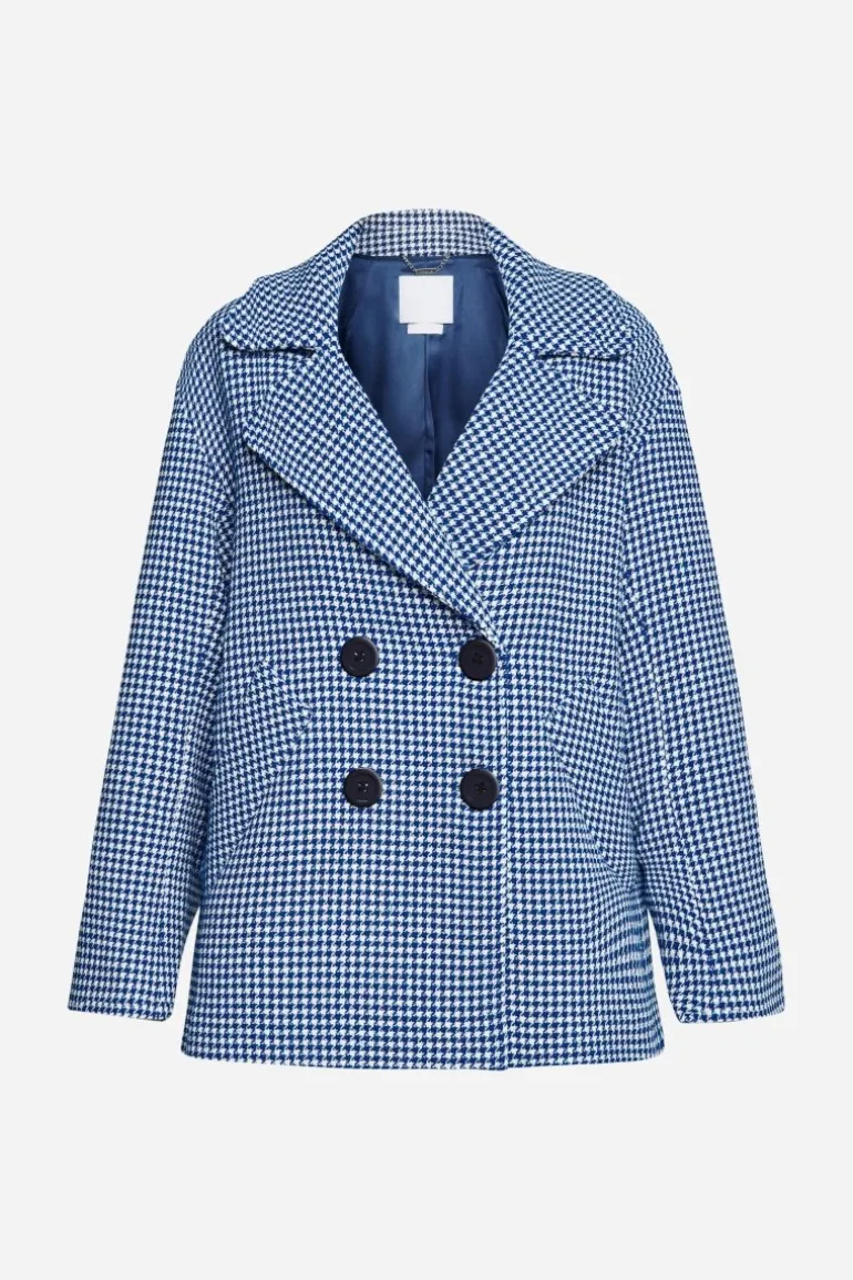 Jacke Mit Hahnentrittmuster