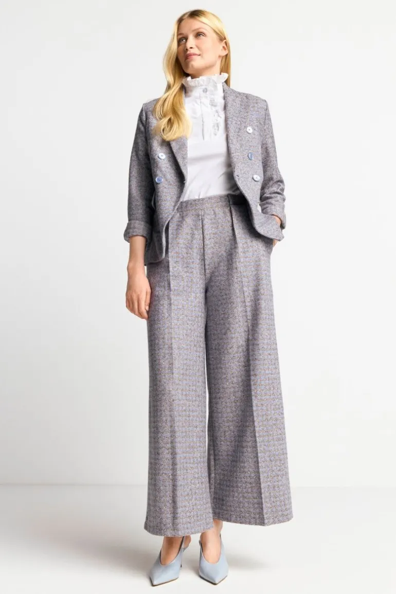 Karierte Culotte Aus Wollmix