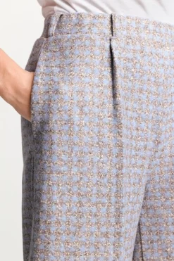 Karierte Culotte Aus Wollmix
