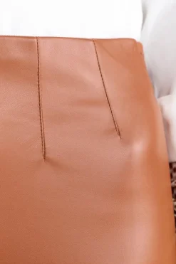 Knöchellange Kunstleder-Leggings