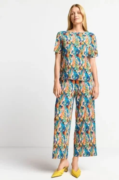 Leichte Culotte In Crinkle-Optik