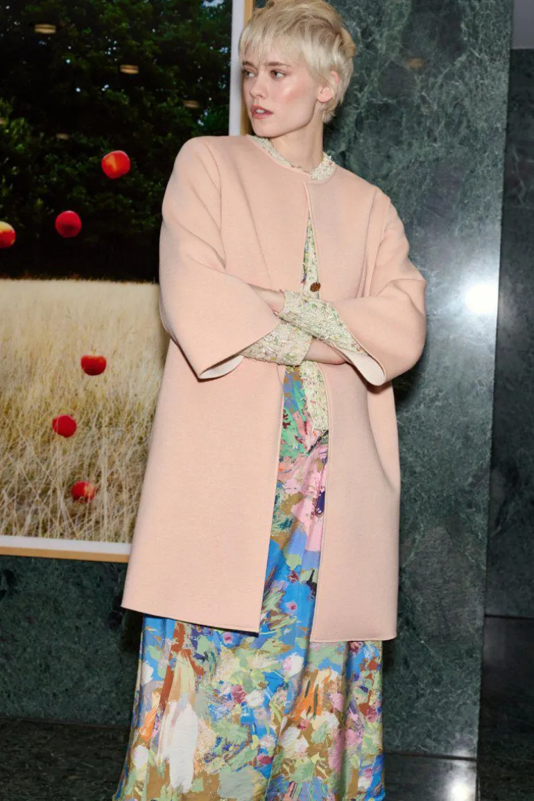 Leichter Mantel Mit 3/4-Ärmeln