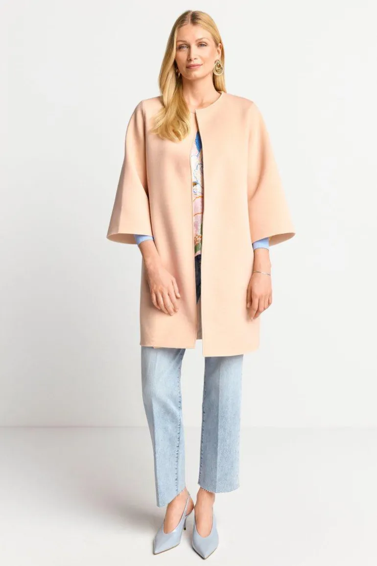 Leichter Mantel Mit 3/4-Ärmeln