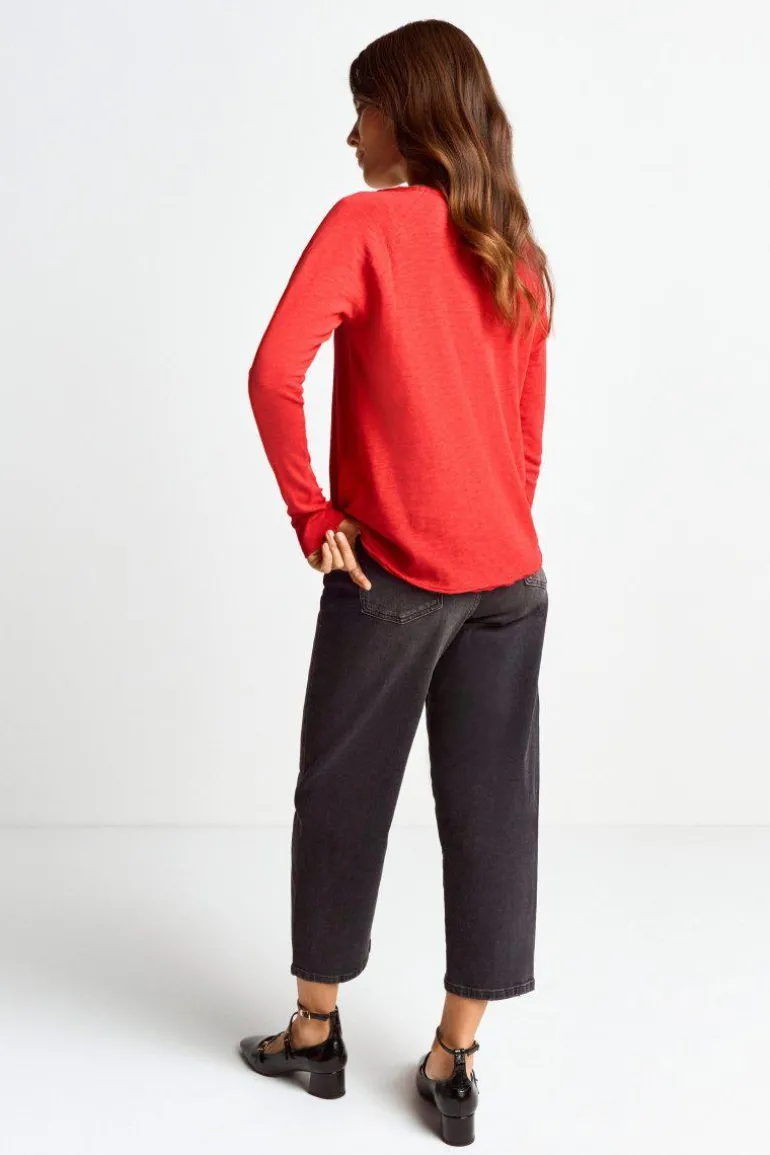 Longsleeve Aus Baumwolle