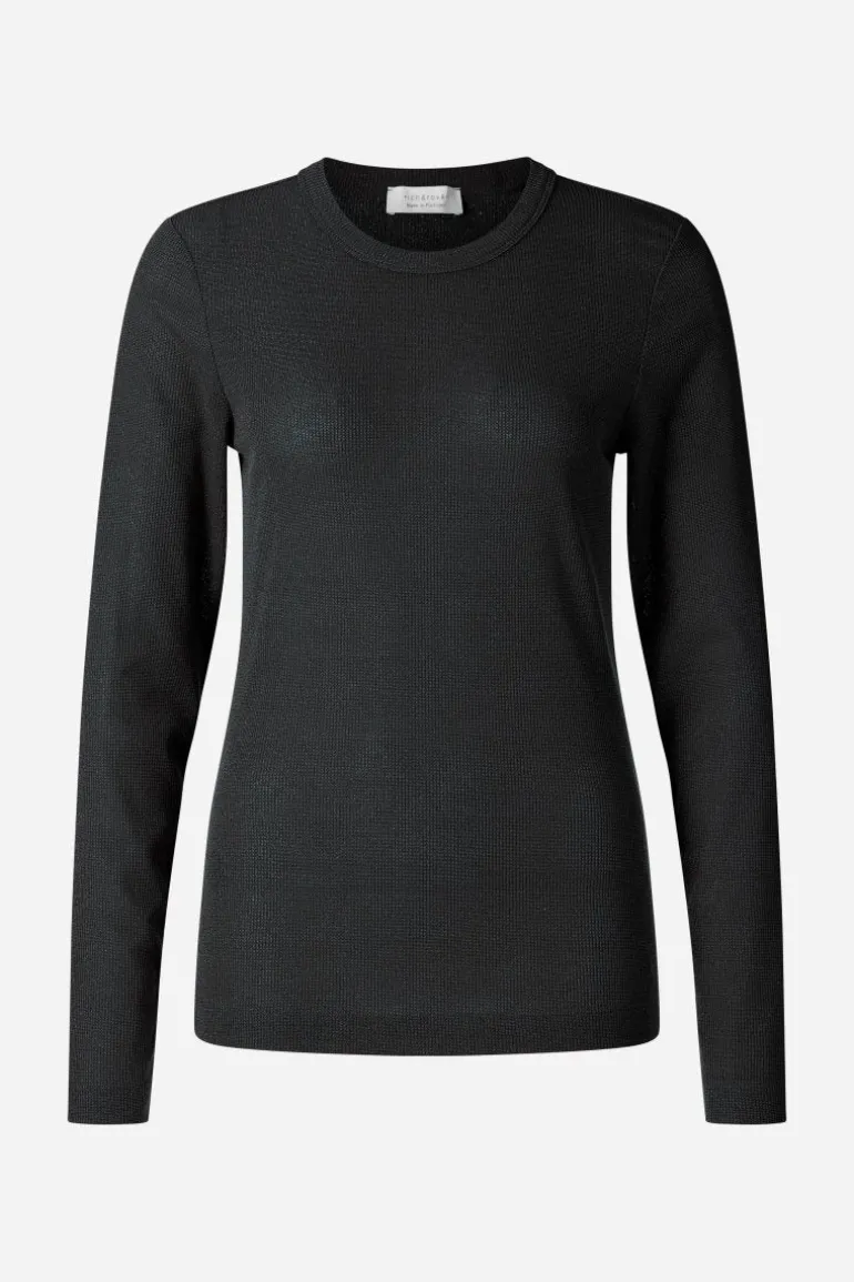 Longsleeve Mit Glanzeffekt