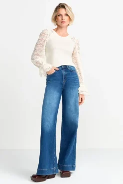 Longsleeve Mit Spitzenärmeln