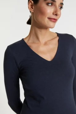 Longsleeve Mit V-Neck