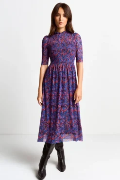 Meshkleid Mit Rüschenkragen