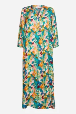 Midikleid Mit Buntem Blumenprint