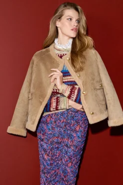 Midirock Mit Floralem Allover-Print