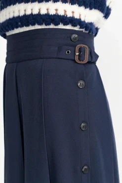 Midirock Mit Seitlicher Knopfleiste