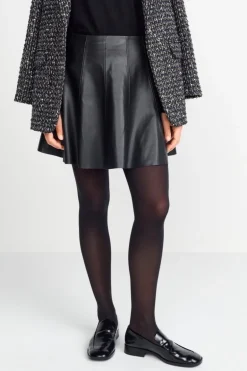 Minirock In Lederoptik