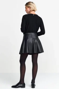 Minirock In Lederoptik