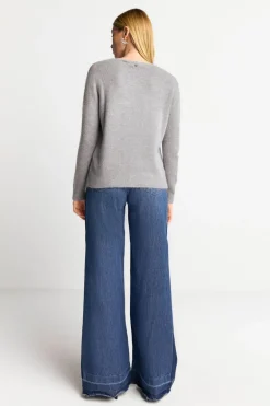 Nahtloser Strickpullover