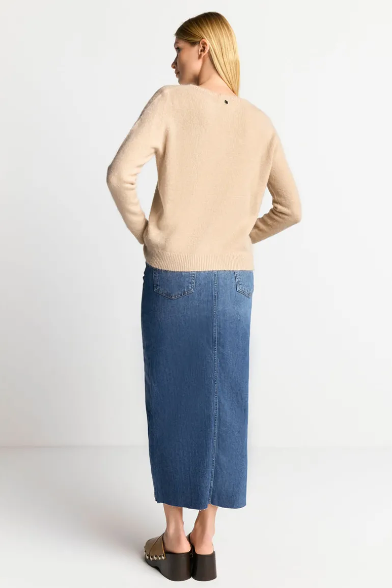 Nahtloser Strickpullover