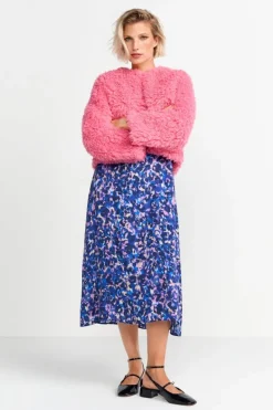 Offene Kunstfelljacke