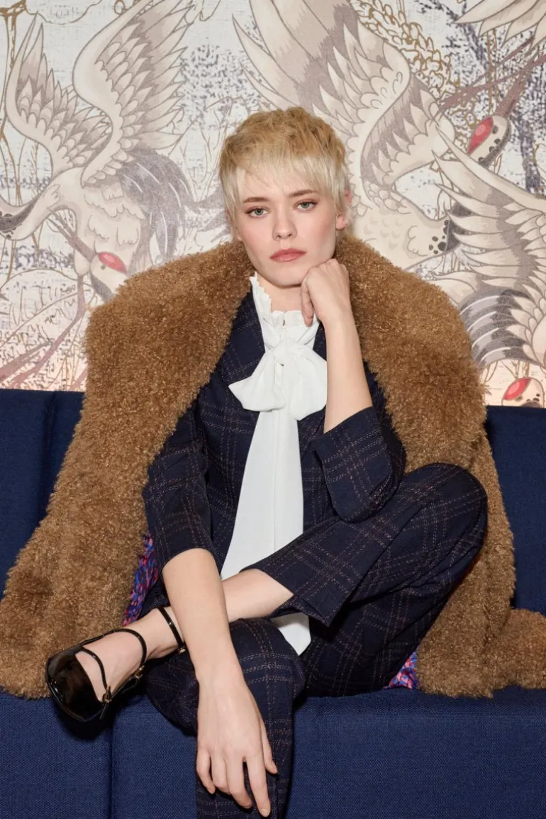 Oversized-Mantel Aus Kustfell