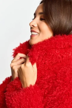 Oversized-Mantel Aus Kustfell