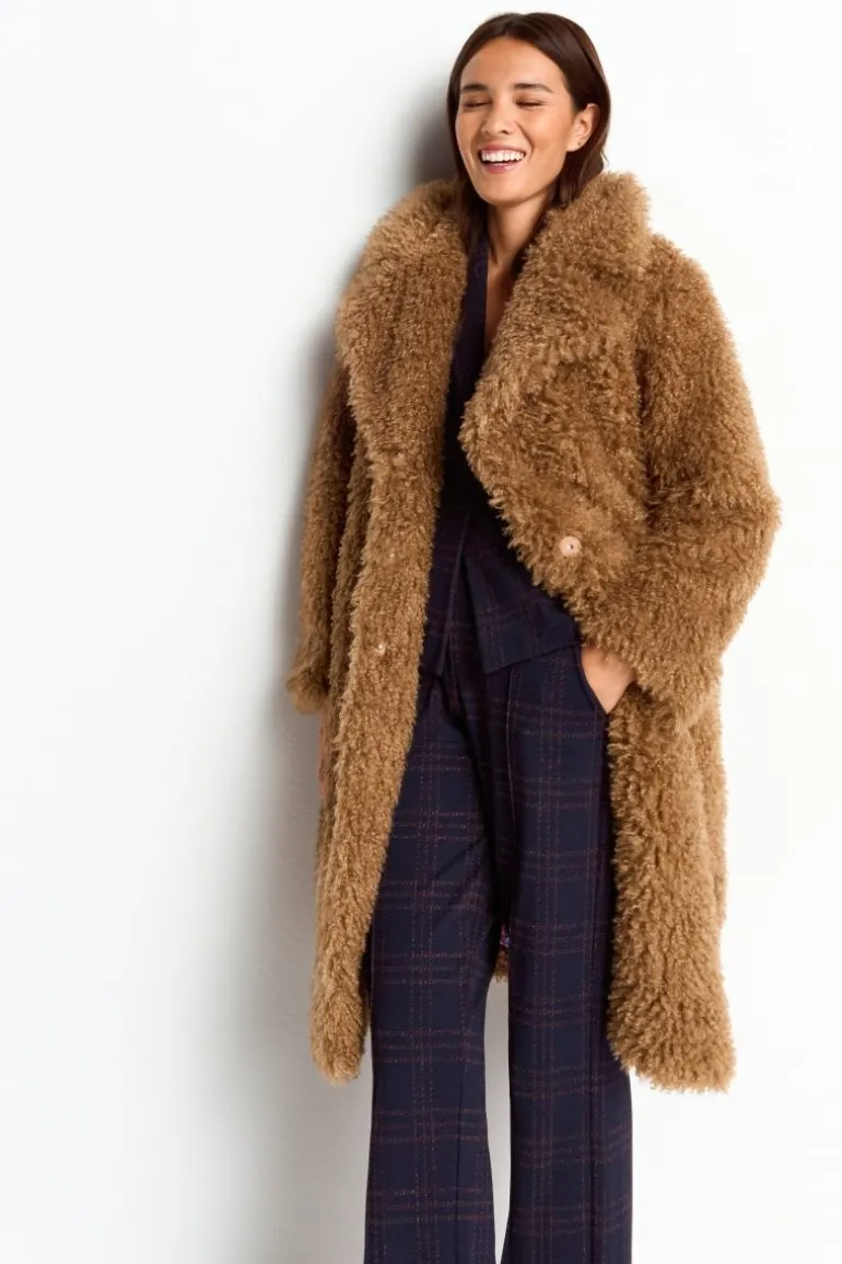 Oversized-Mantel Aus Kustfell