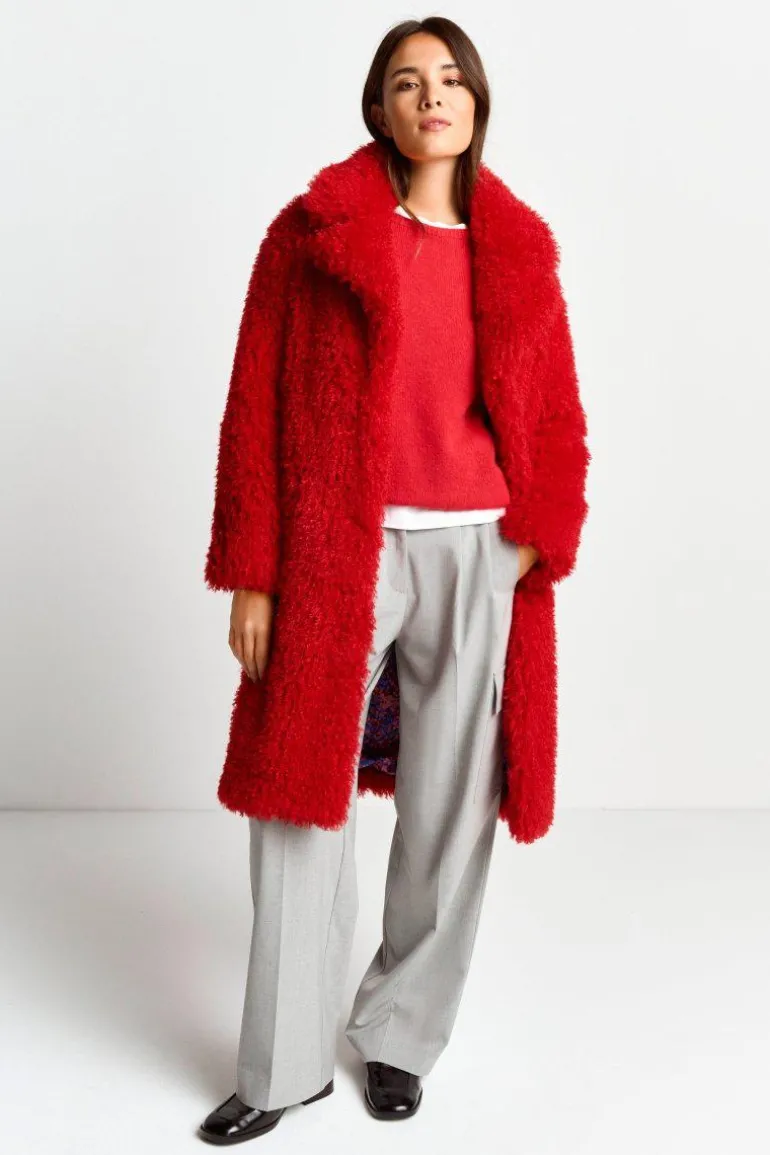 Oversized-Mantel Aus Kustfell