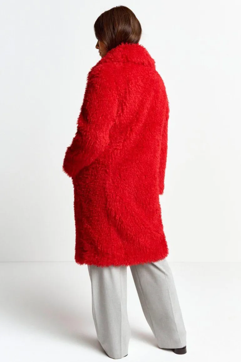 Oversized-Mantel Aus Kustfell