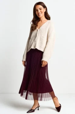 Plisseerock In Midilänge